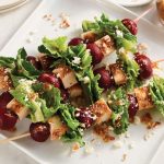 Ruby Beet Chicken Salad Skewers