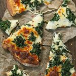 ROASTED GARLIC SPINACH WHITE PIZZA