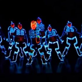Amazing Tron Dance performed by Wrecking Orchestra