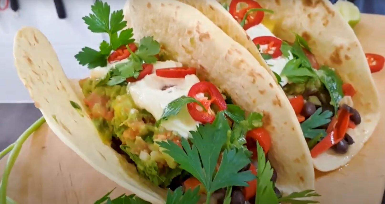 these mexican vegetarian tacos delicioso