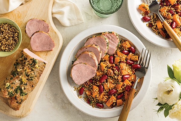 Add Powerful Pairings to Your Plate Lemon-Garlic Tenderloin with Warm Sorghum Salad. Joining loved ones at the family table is an important moment for many, both as a filling way to enjoy a meal and an emotionally satisfying way to catch up on all the day’s events.